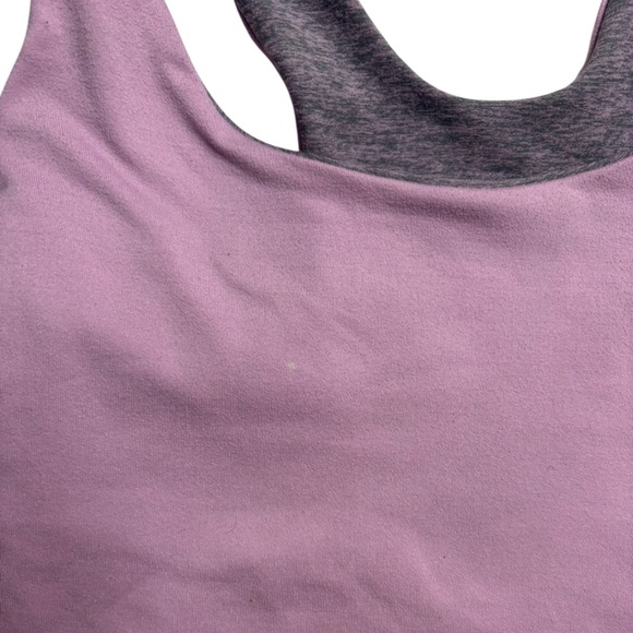Bombshell Sportswear Reversible Long Tank Bra in Lilac/Orchid - Picture 3 of 11